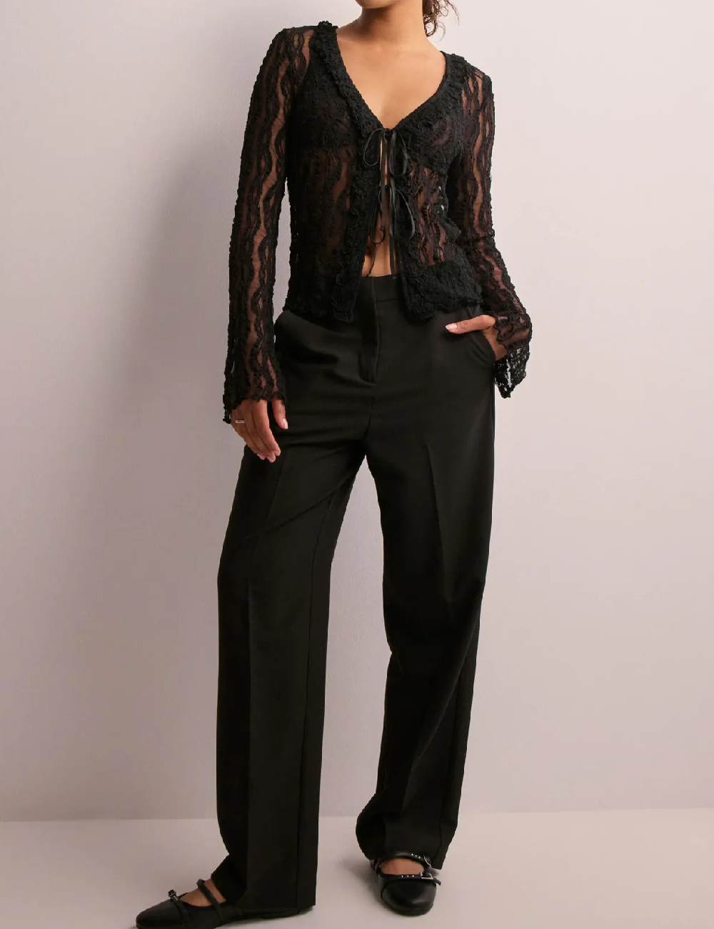 Bluza Pieces, negru