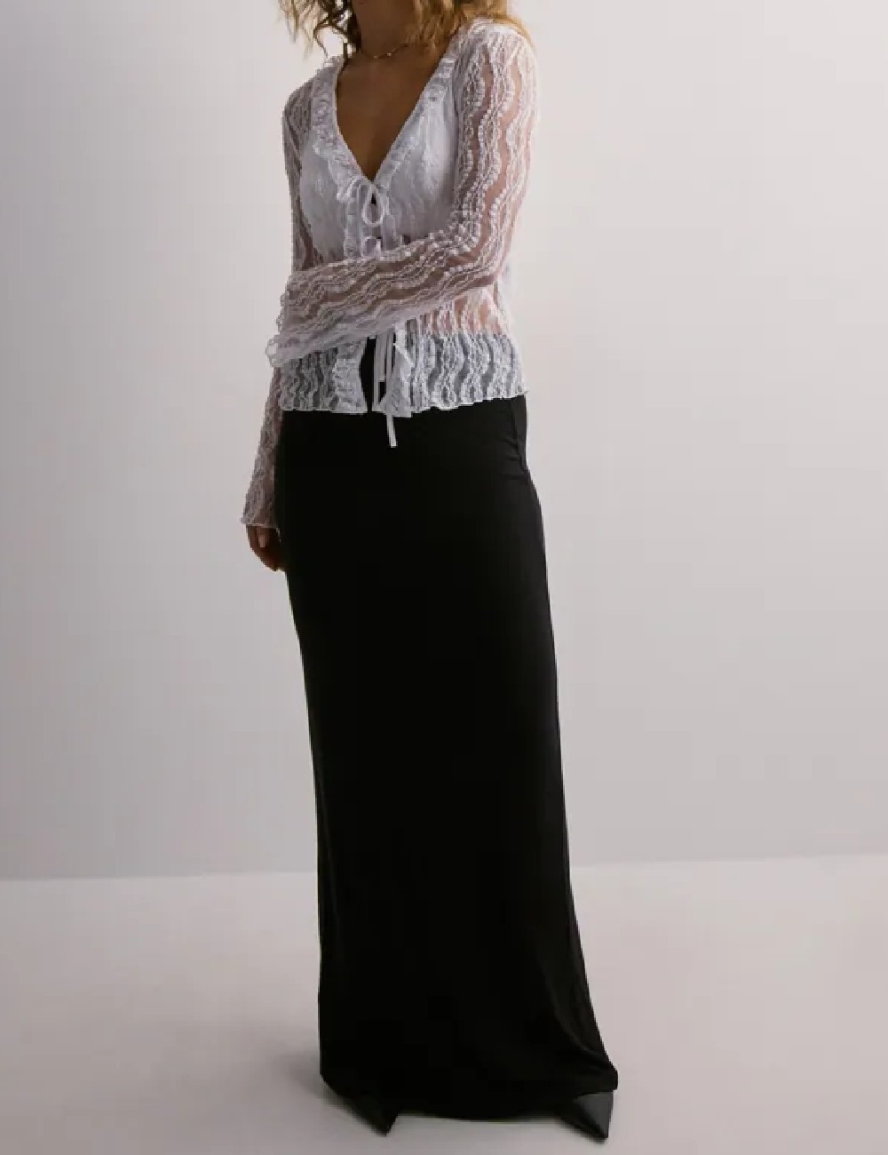 Bluza Pieces, alb - 1 | YEO