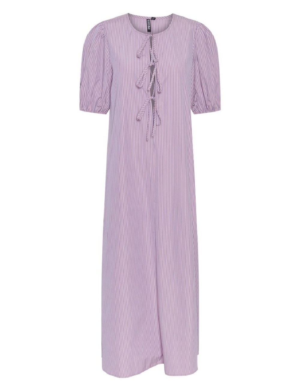 Rochie lunga Pieces, roz/albastru
