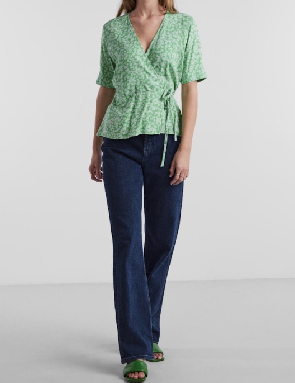 Bluza Pieces, verde - 1 | YEO