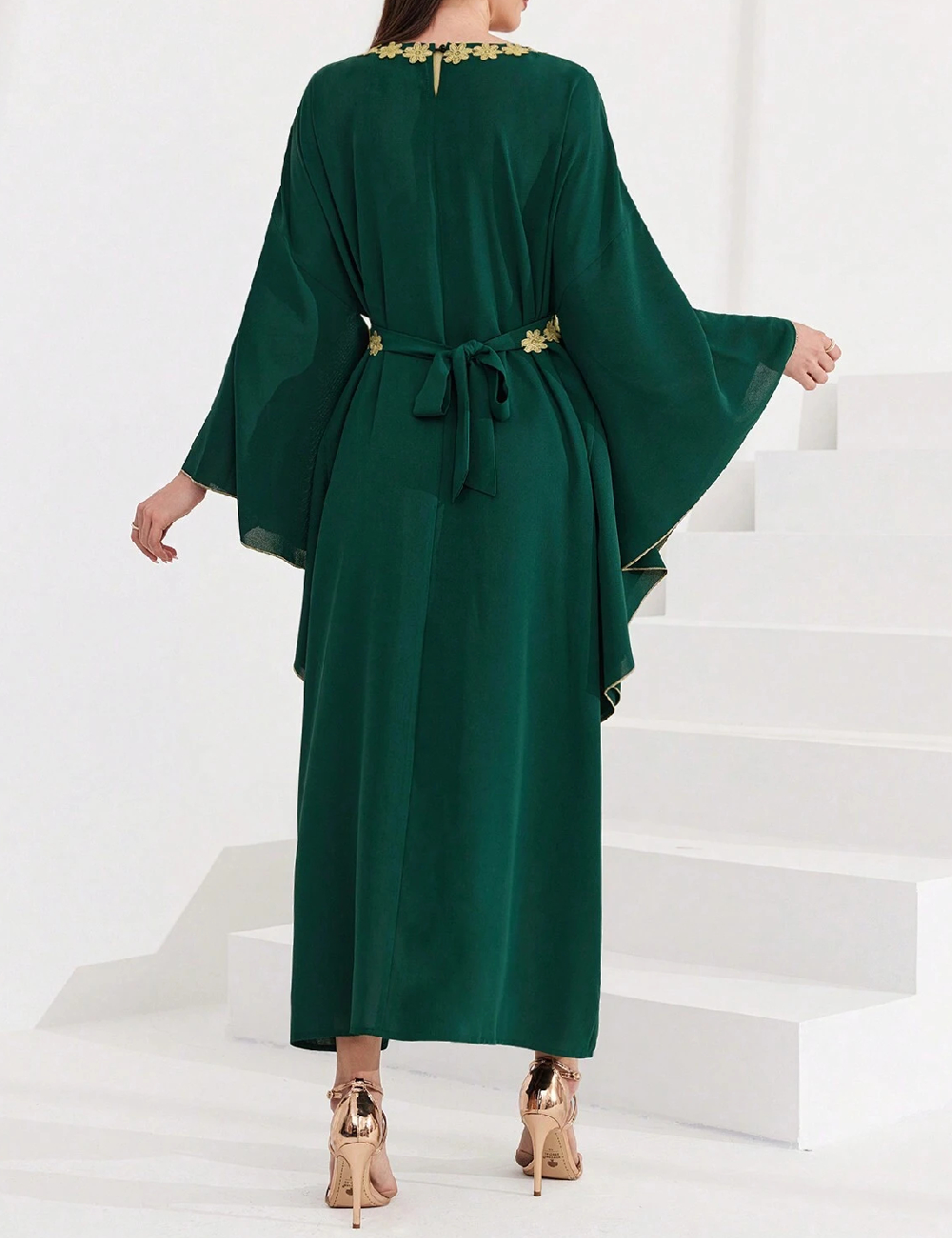 Rochie lunga SHEIN, verde - 1 | YEO