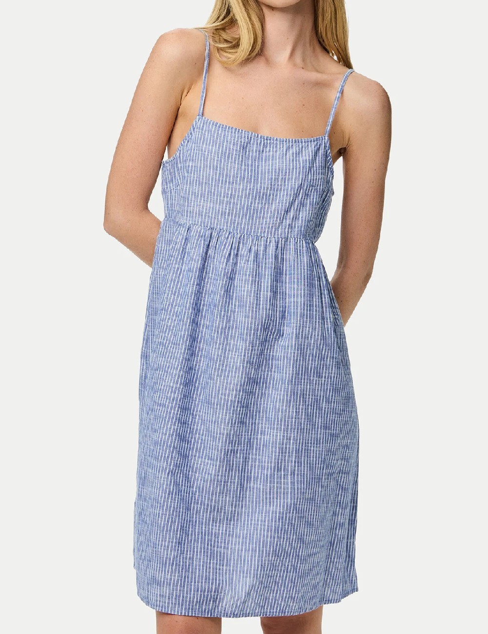 Rochie scurta Pieces, albastru - 1 | YEO