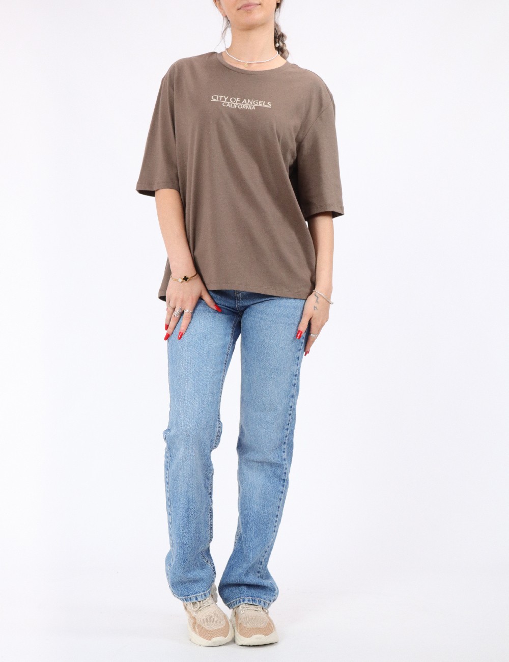 Tricou Pieces, maro - 1 | YEO