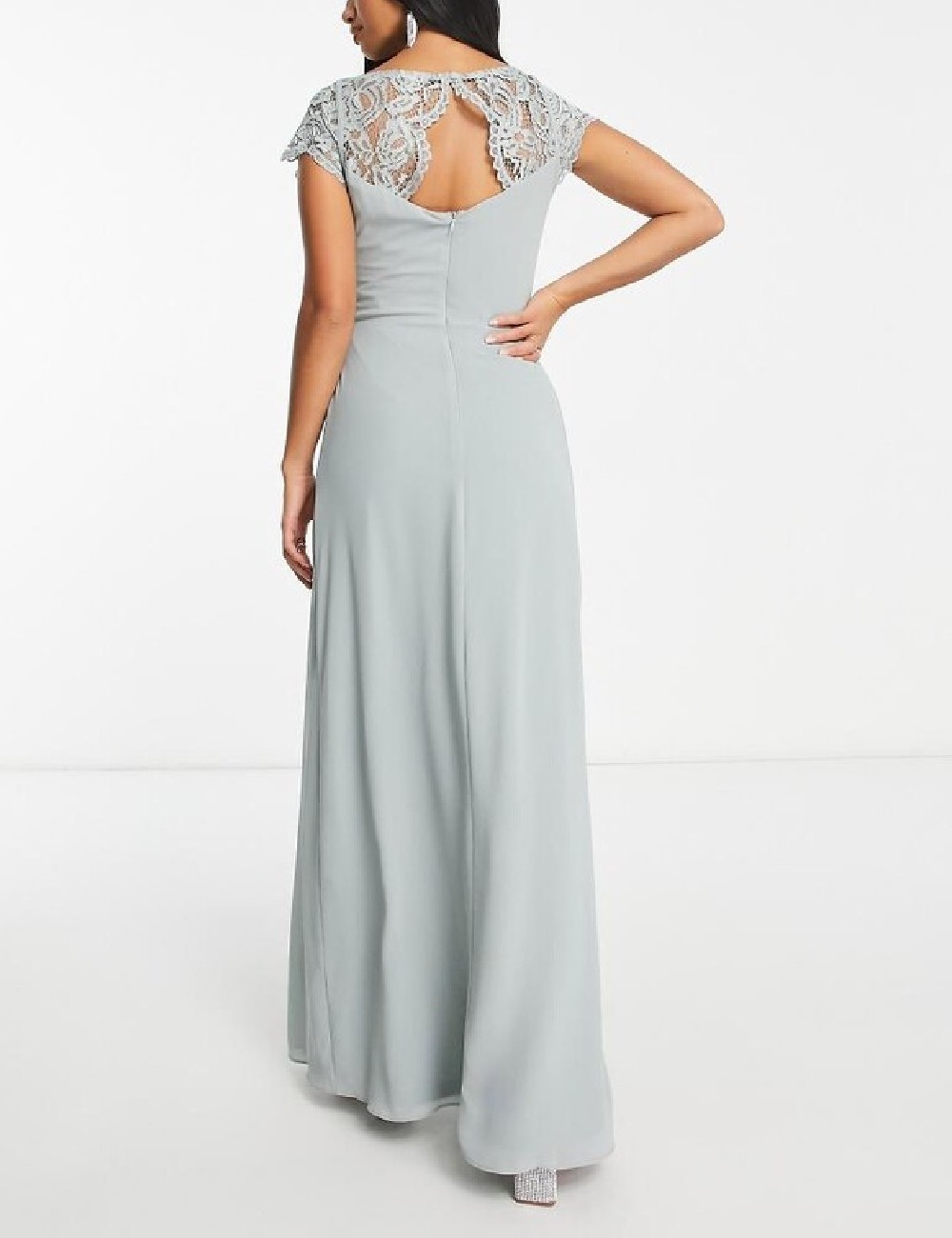 Rochie lunga TFNC London, verde - 1 | YEO