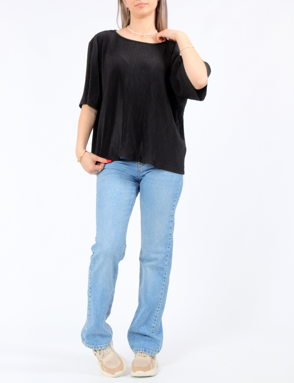 Bluza Pieces, negru - 1 | YEO