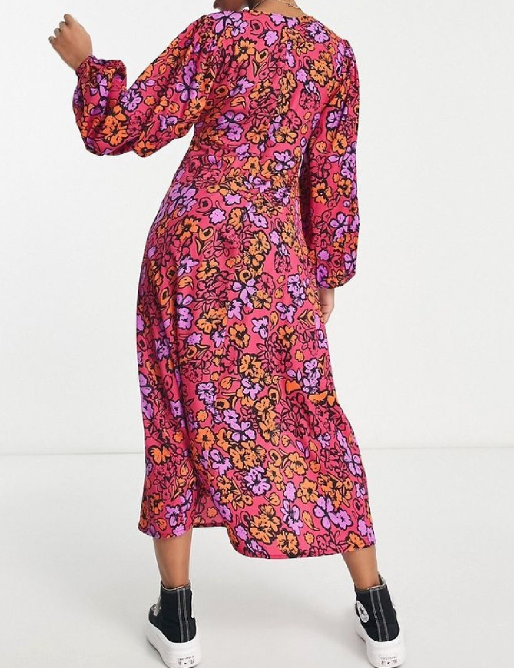 Rochie lunga Influence, roz - 1 | YEO