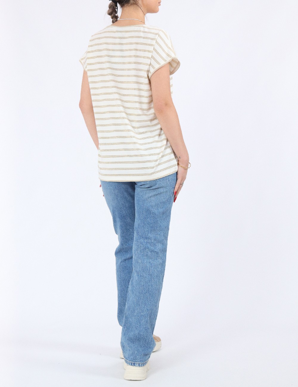 Tricou Pieces, crem - 1 | YEO