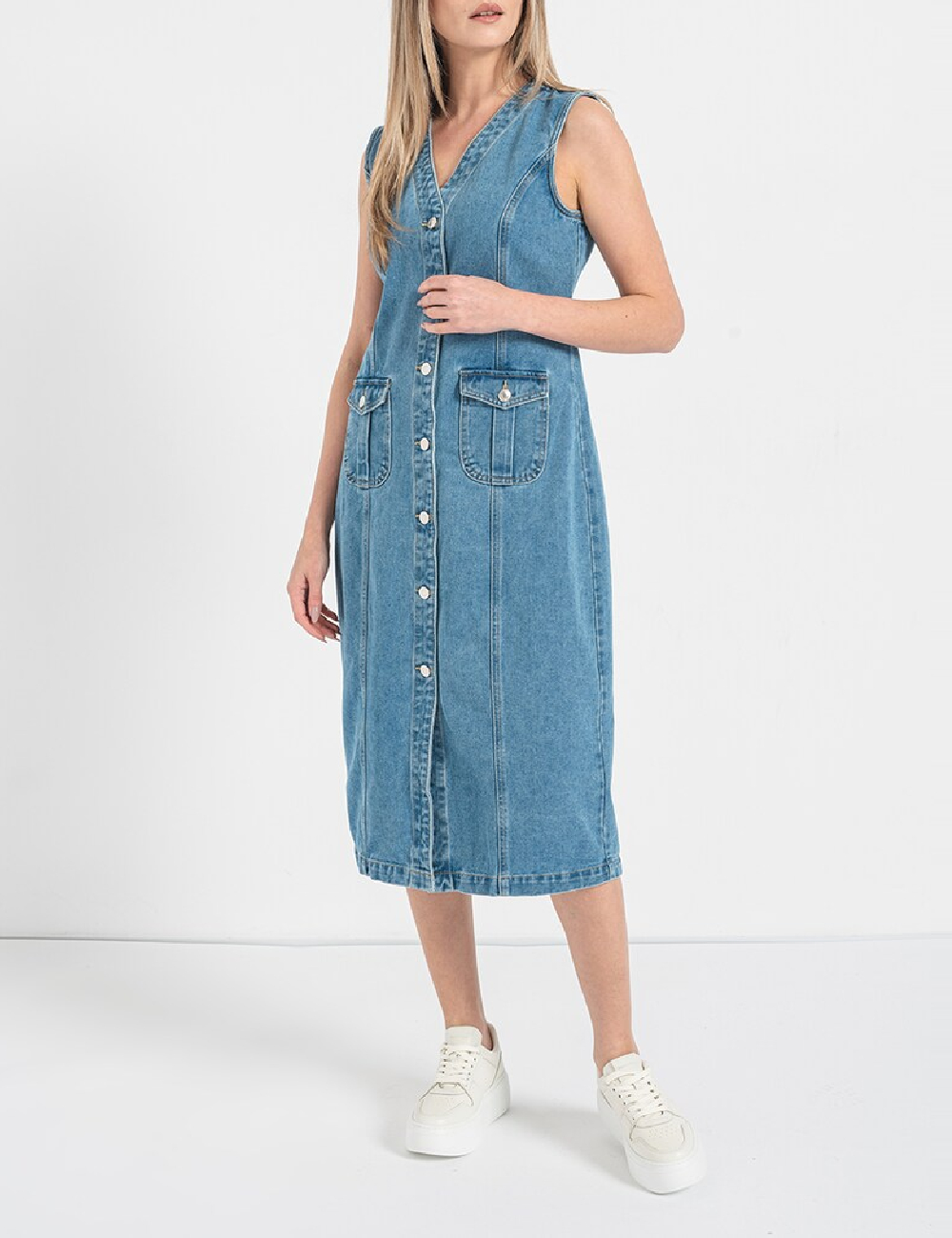 Rochie medie SHEIN, albastru