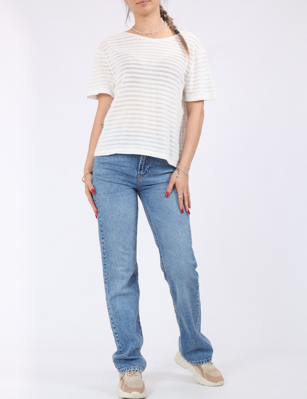 Tricou Pieces, alb - 1 | YEO