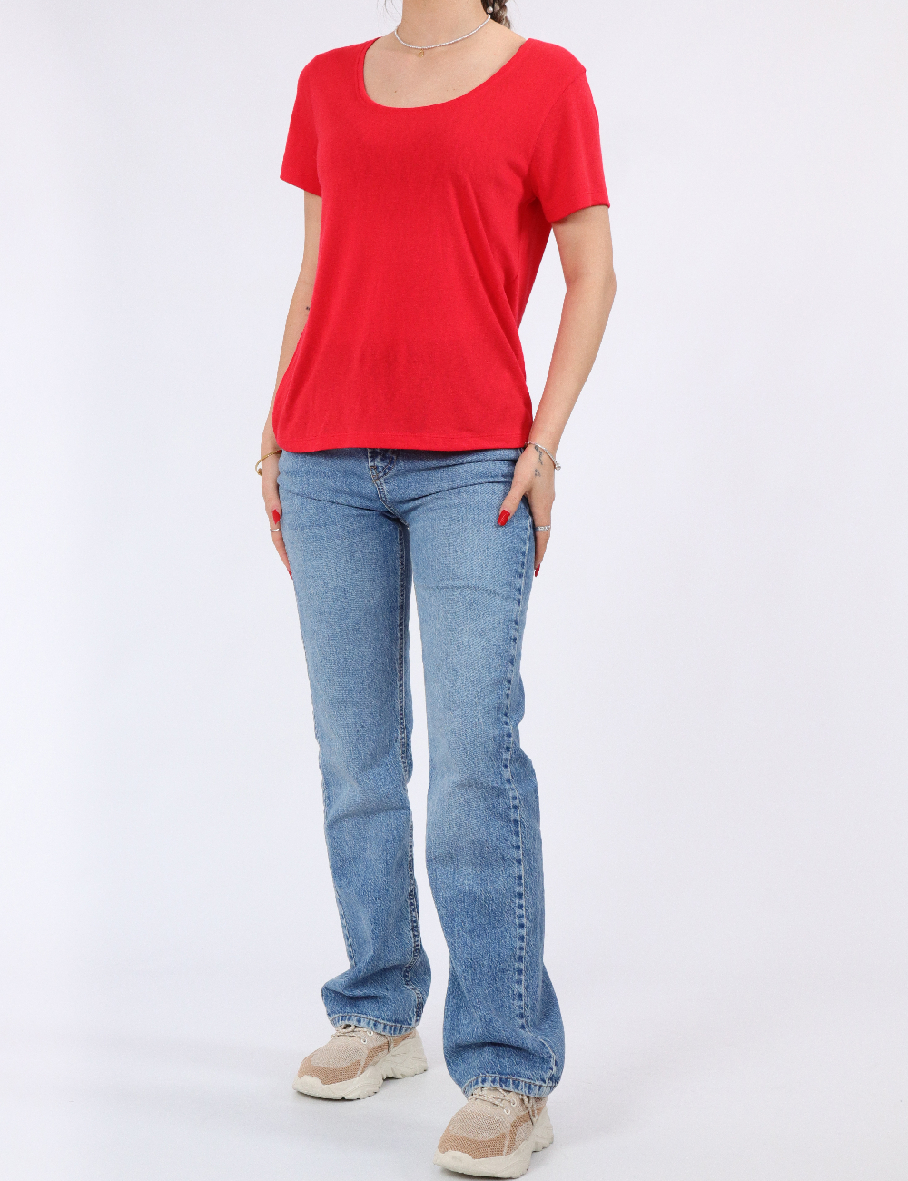 Tricou Pieces, rosu - 1 | YEO