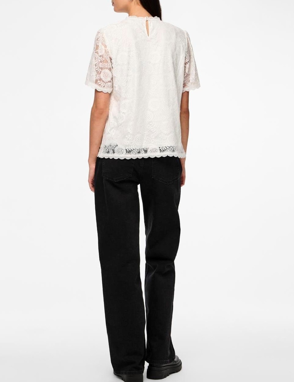 Bluza Pieces, alb - 1 | YEO