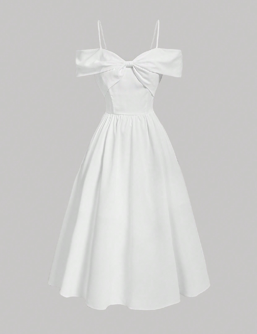Rochie medie SHEIN, alb