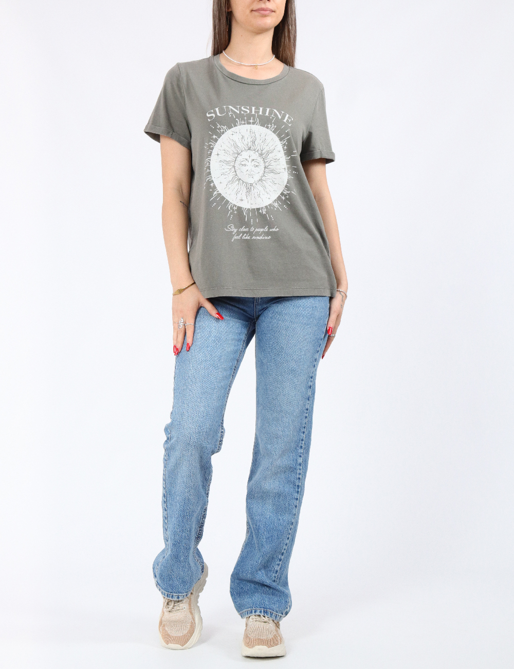 Tricou Vero Moda, gri - 1 | YEO