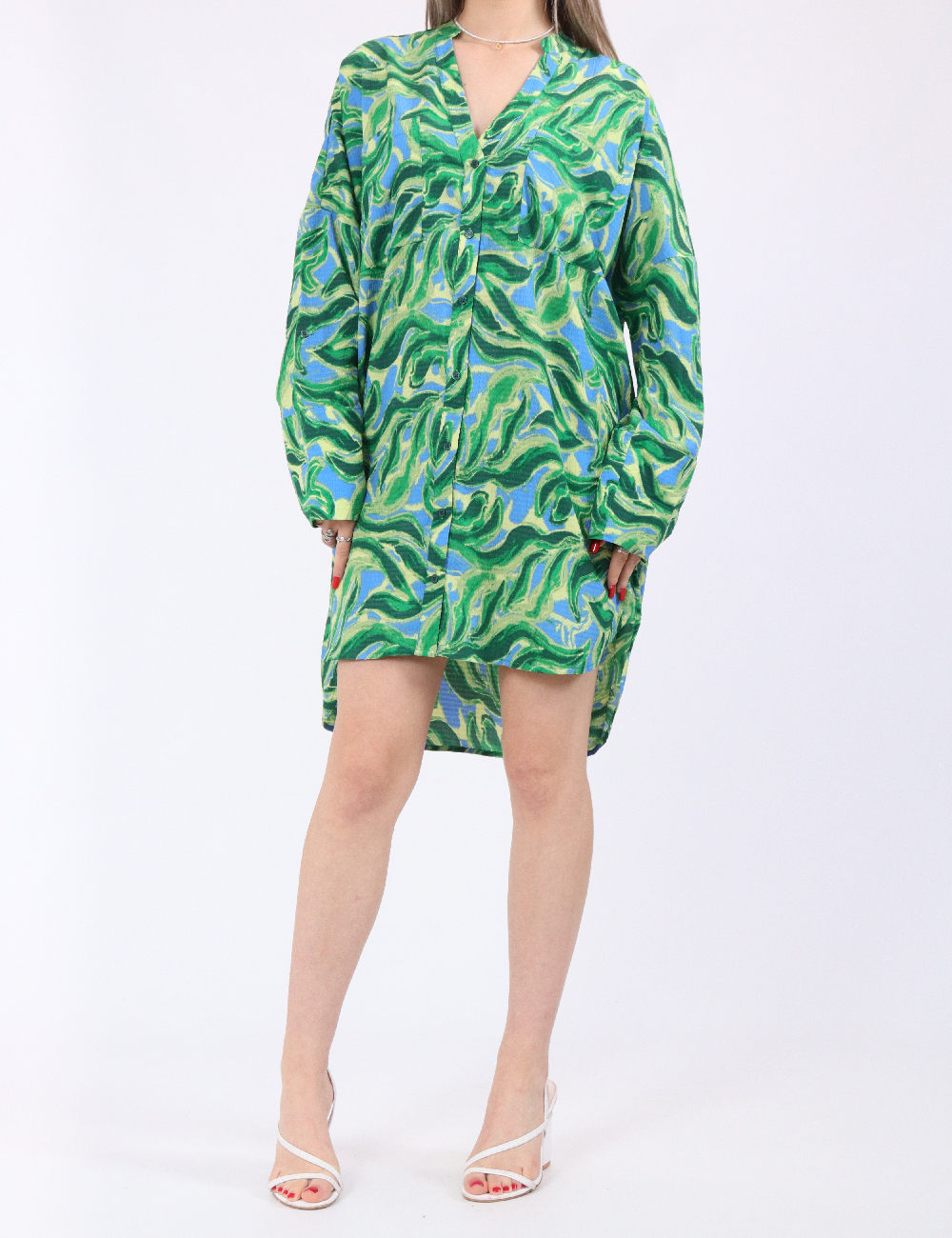 Rochie scurta Vero Moda, verde - 1 | YEO