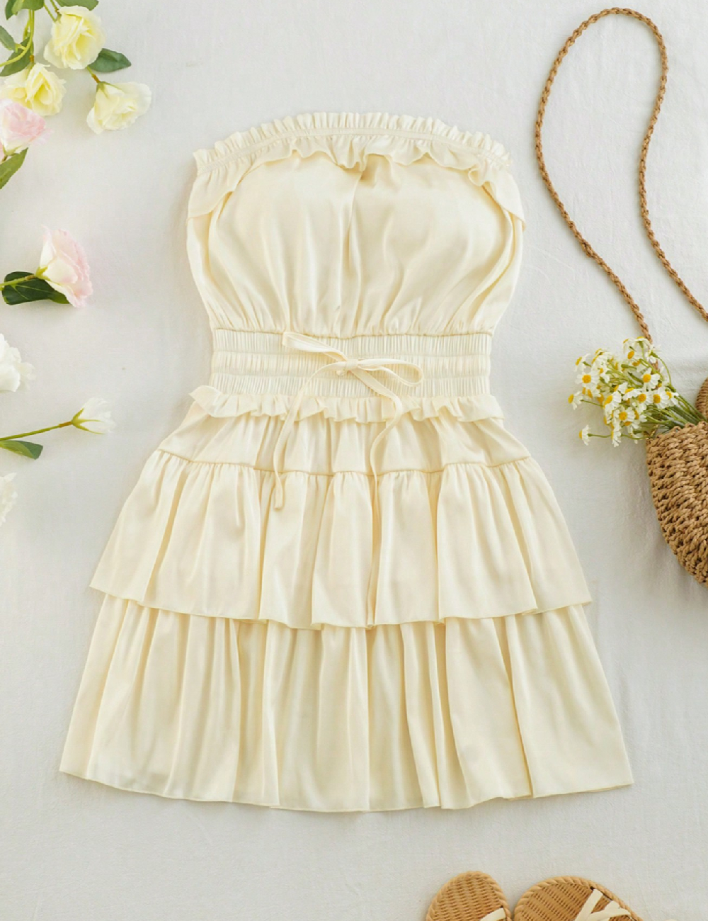 Rochie scurta SHEIN, galben