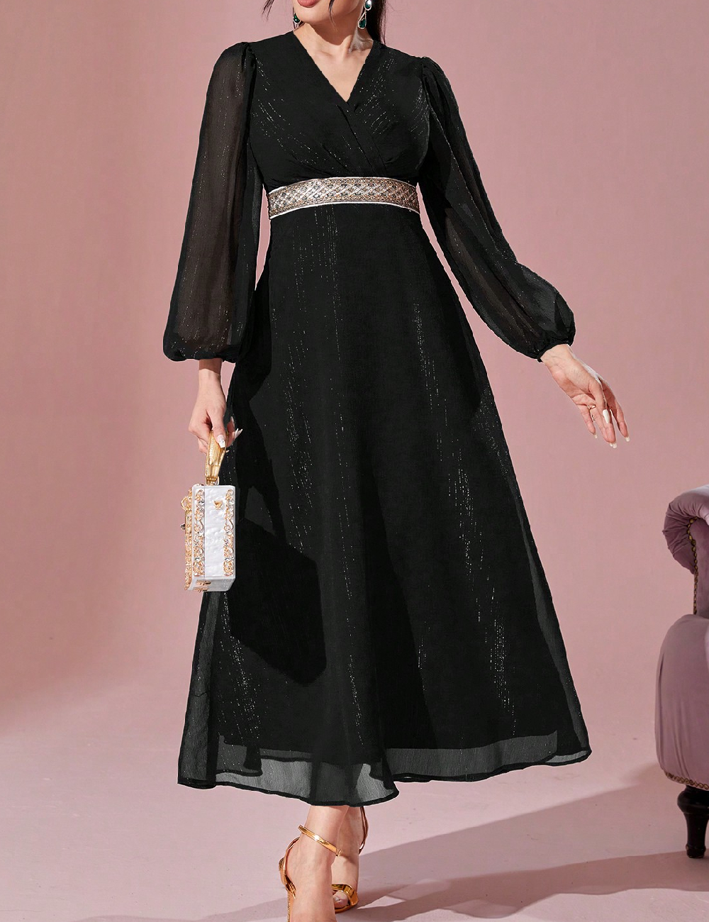 Rochie lunga SHEIN, negru