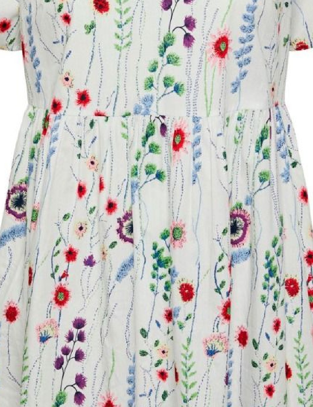 Rochie scurta Pieces, alb - 1 | YEO