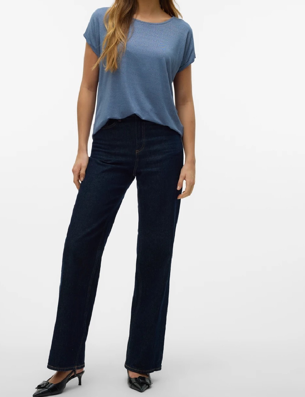 Tricou Vero Moda, albastru - 1 | YEO