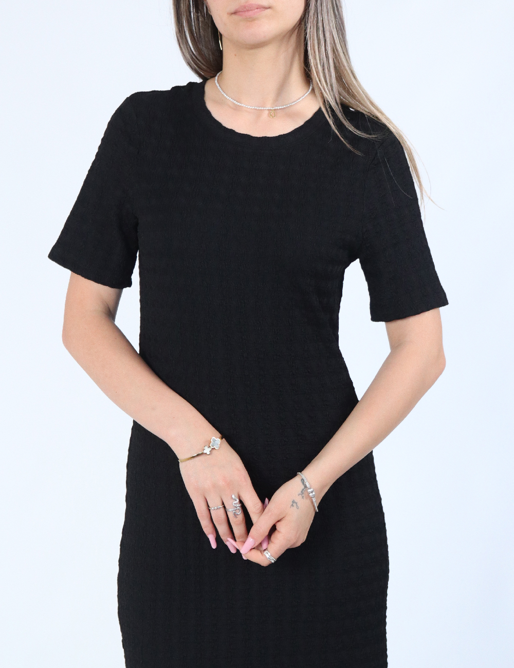 Rochie lunga Pieces, negru - 1 | YEO