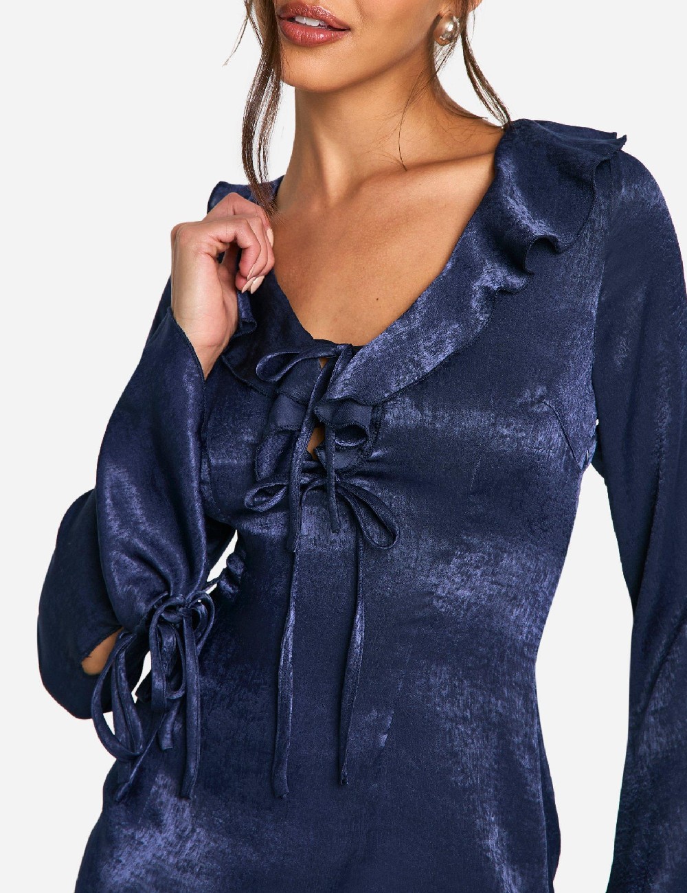 Rochie scurta Boohoo, bleumarin - 1 | YEO