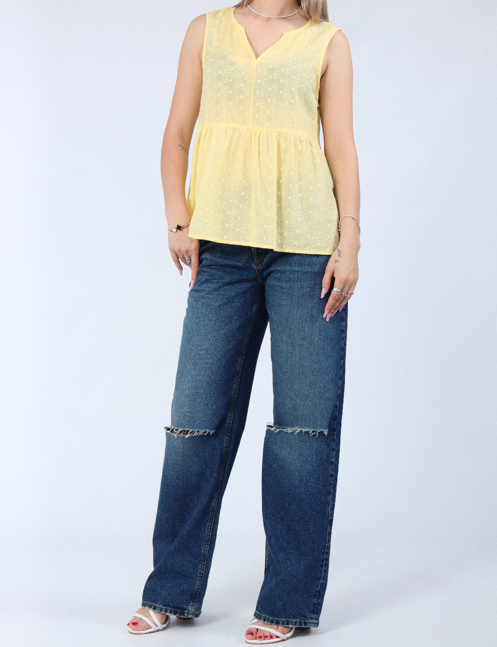 Maiou Vero Moda, galben - 1 | YEO