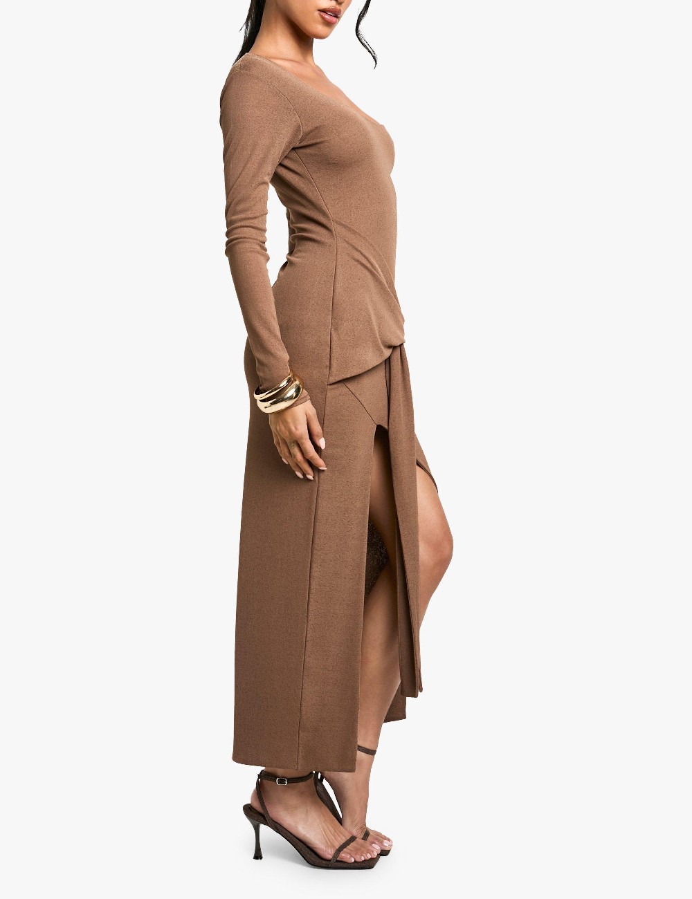 Rochie lunga Boohoo, maro - 1 | YEO