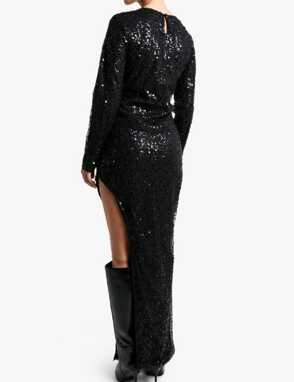 Rochie lunga Boohoo, negru - 1 | YEO