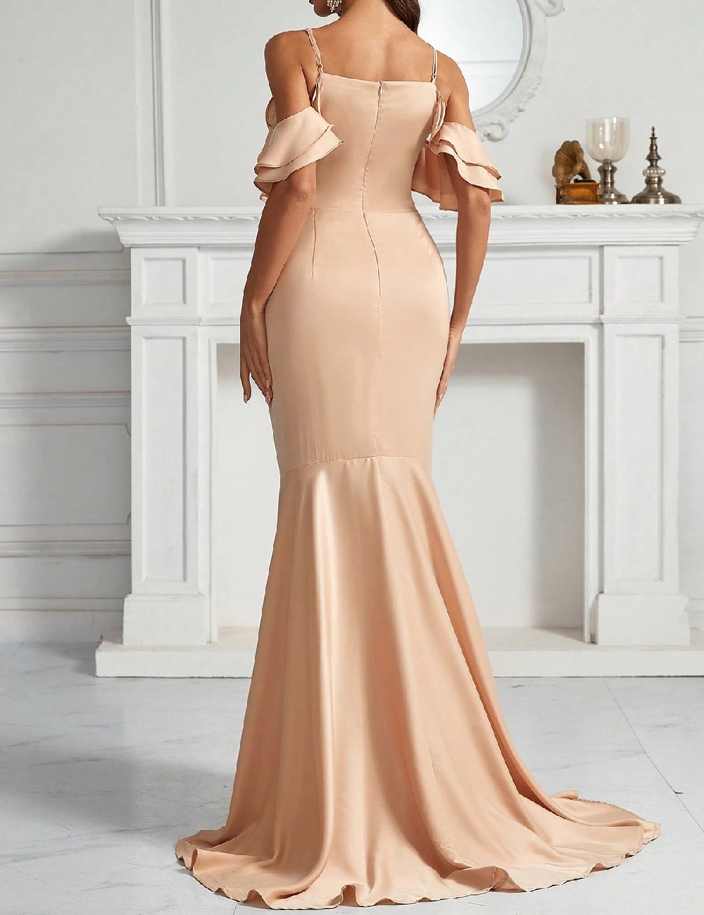 Rochie lunga SHEIN, maro - 1 | YEO