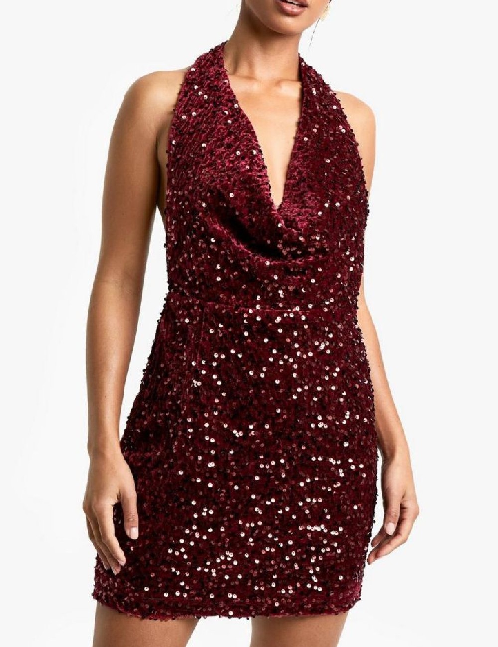 Rochie scurta Boohoo, visiniu - 1 | YEO