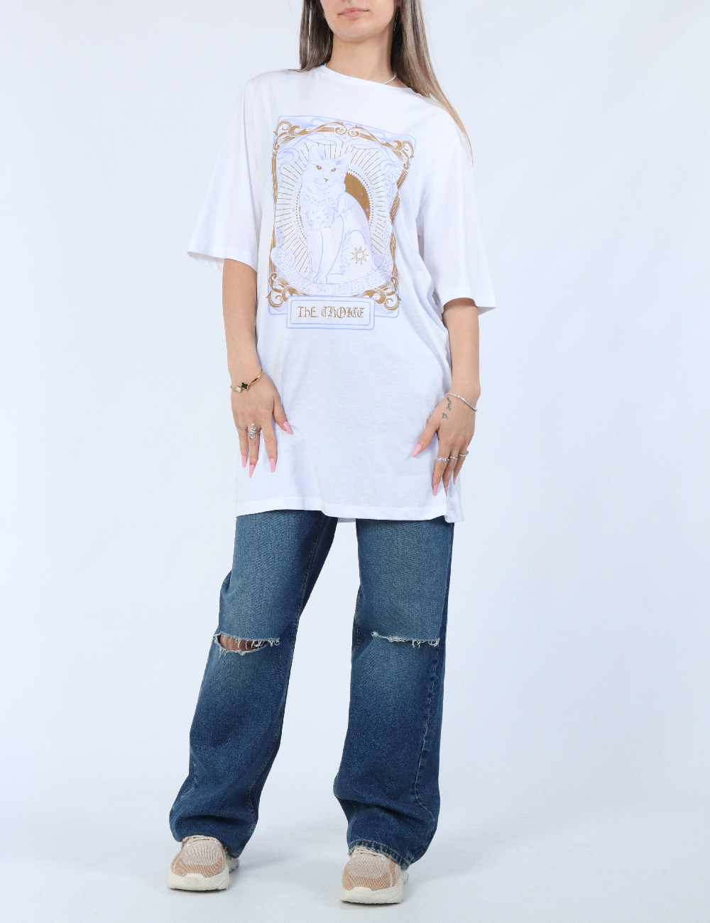 Tricou Oversize Noisy May, alb