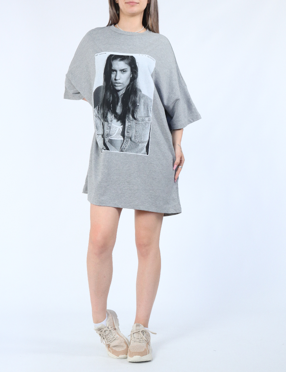 Tricou Oversize Noisy May, gri