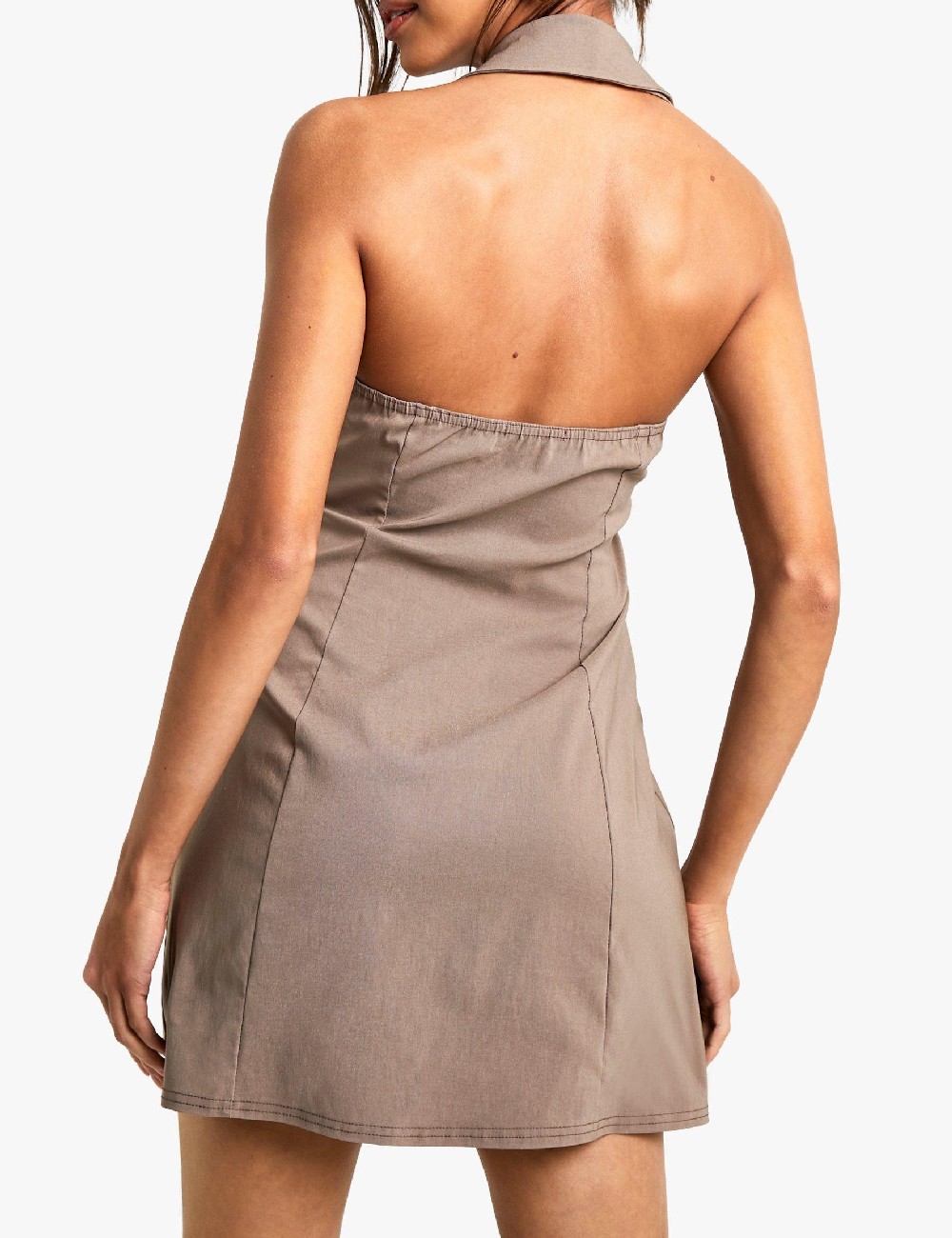 Rochie scurta Boohoo, maro - 1 | YEO