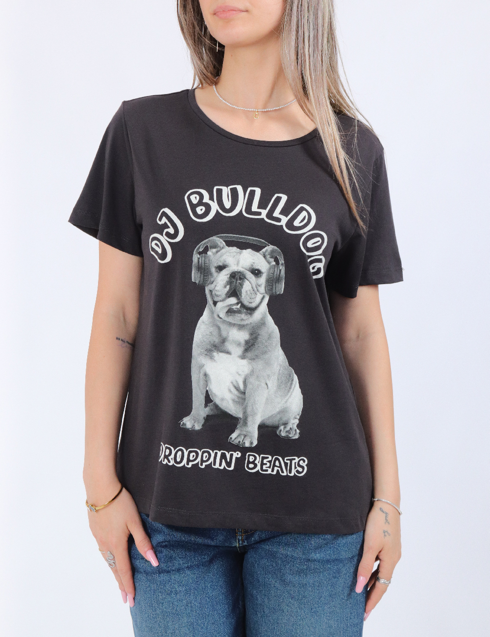 Tricou Noisy May, gri inchis