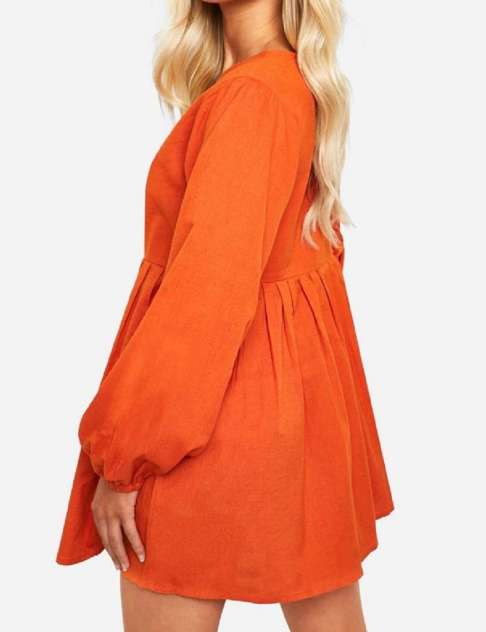 Rochie scurta Boohoo, portocaliu - 1 | YEO