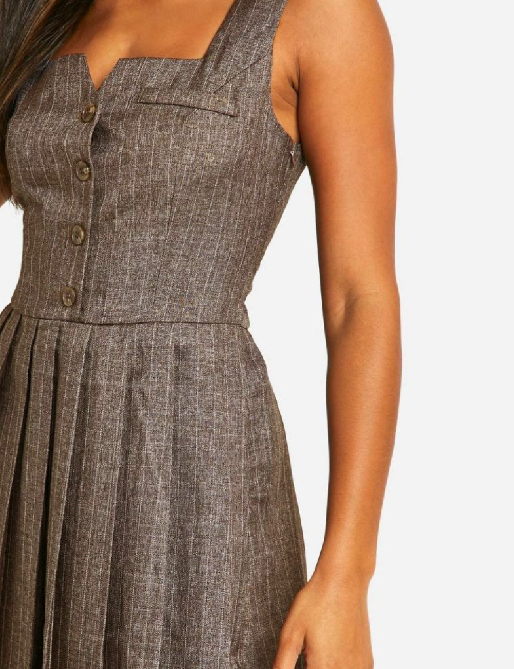 Rochie scurta Boohoo, maro - 1 | YEO
