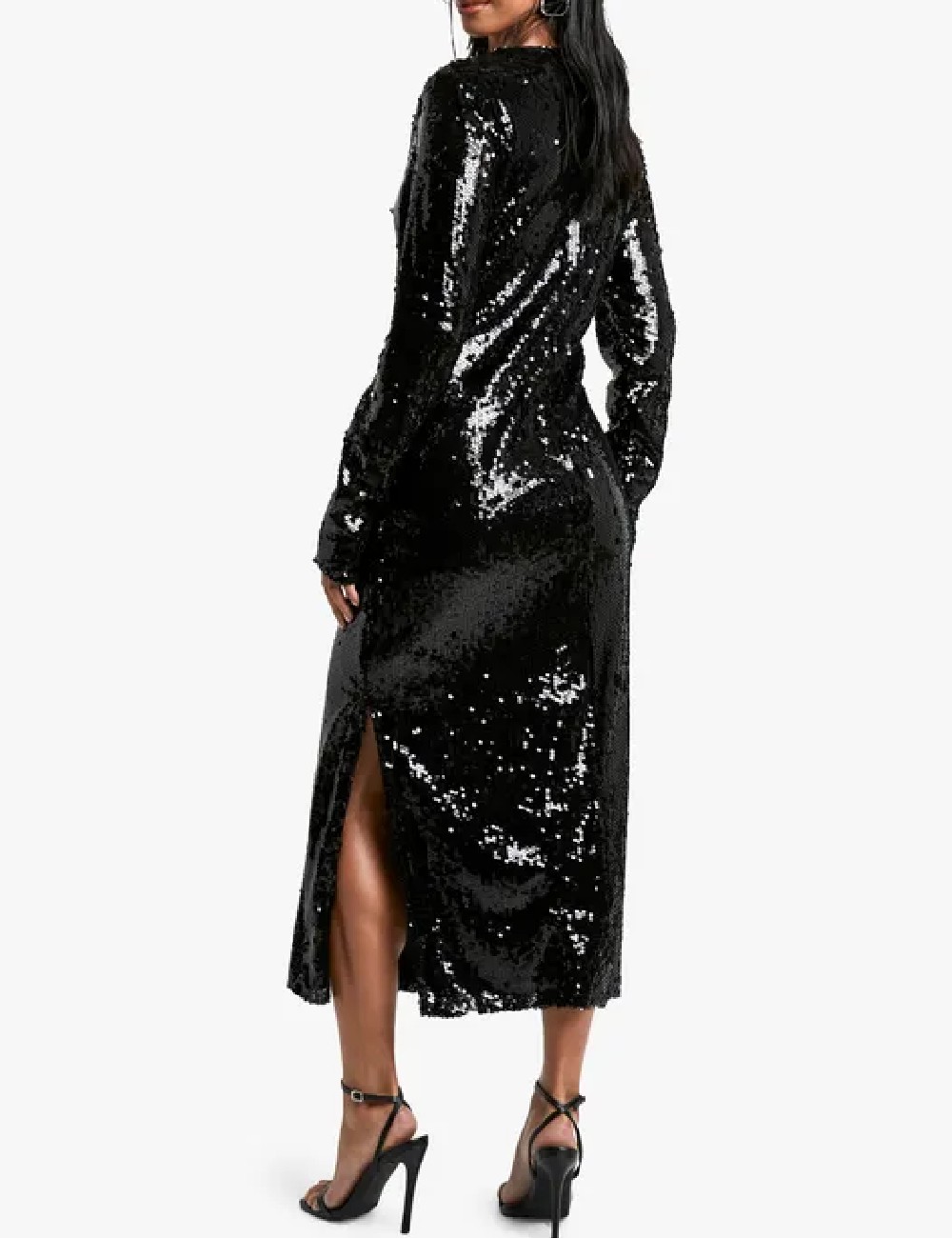 Rochie medie Boohoo, negru - 1 | YEO
