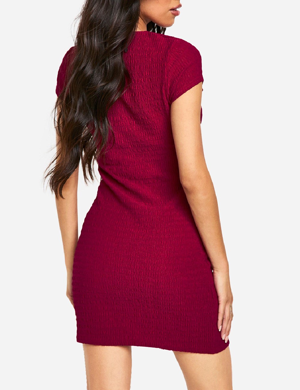 Rochie scurta Boohoo, visiniu - 1 | YEO
