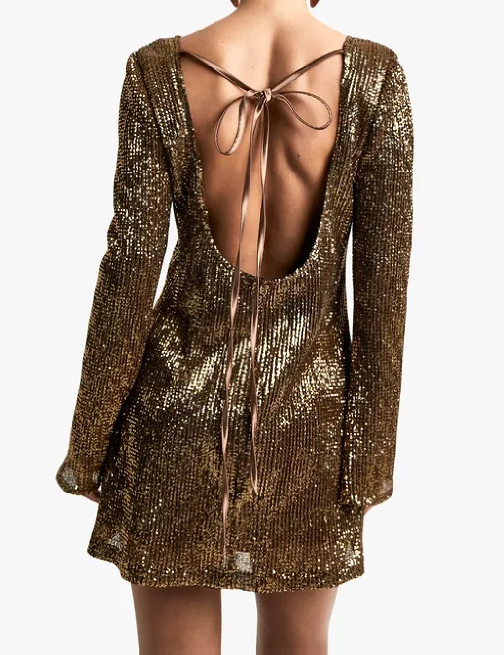 Rochie scurta Boohoo, auriu - 1 | YEO