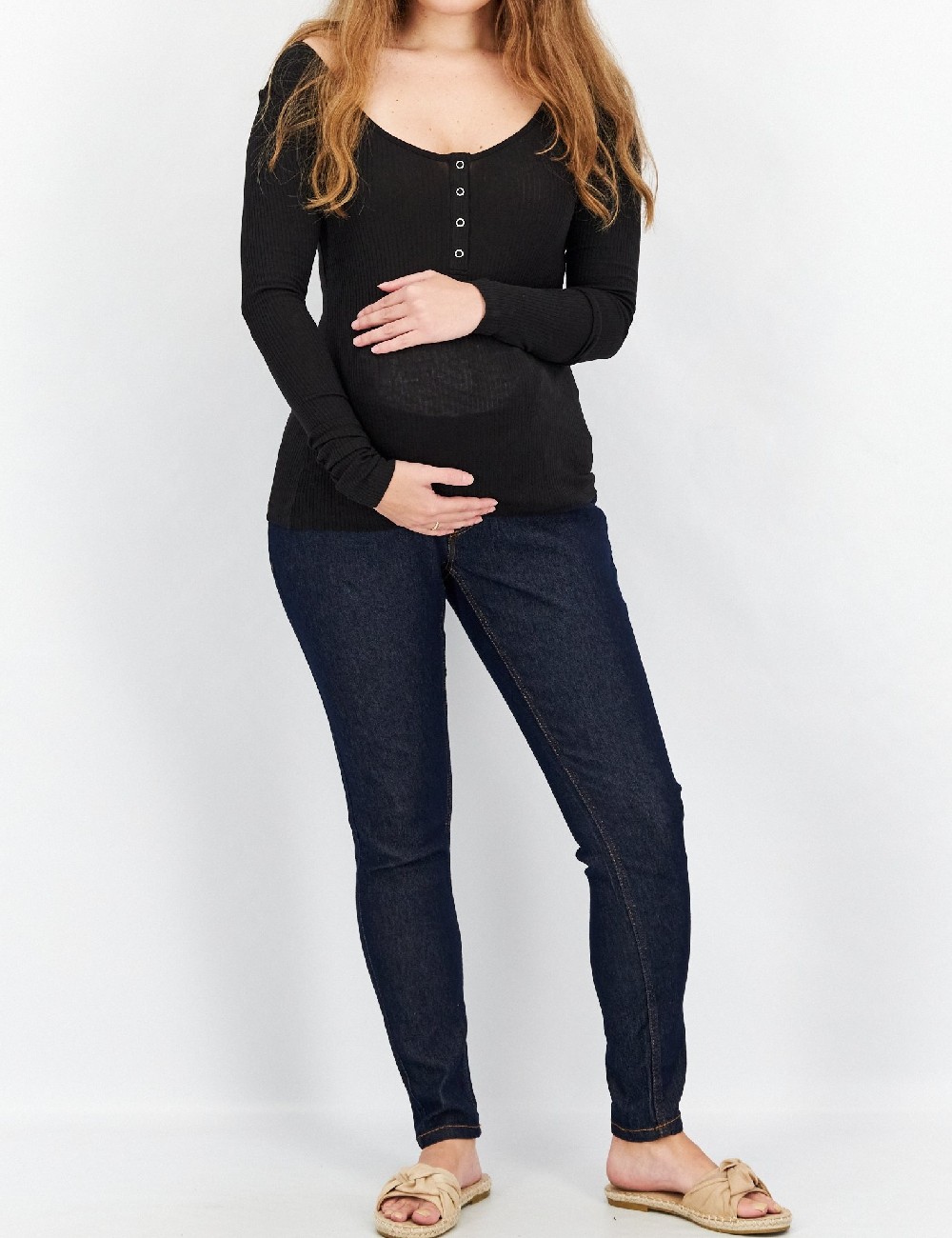 Blugi Wednesday sgirl Maternity, bleumarin - 1 | YEO