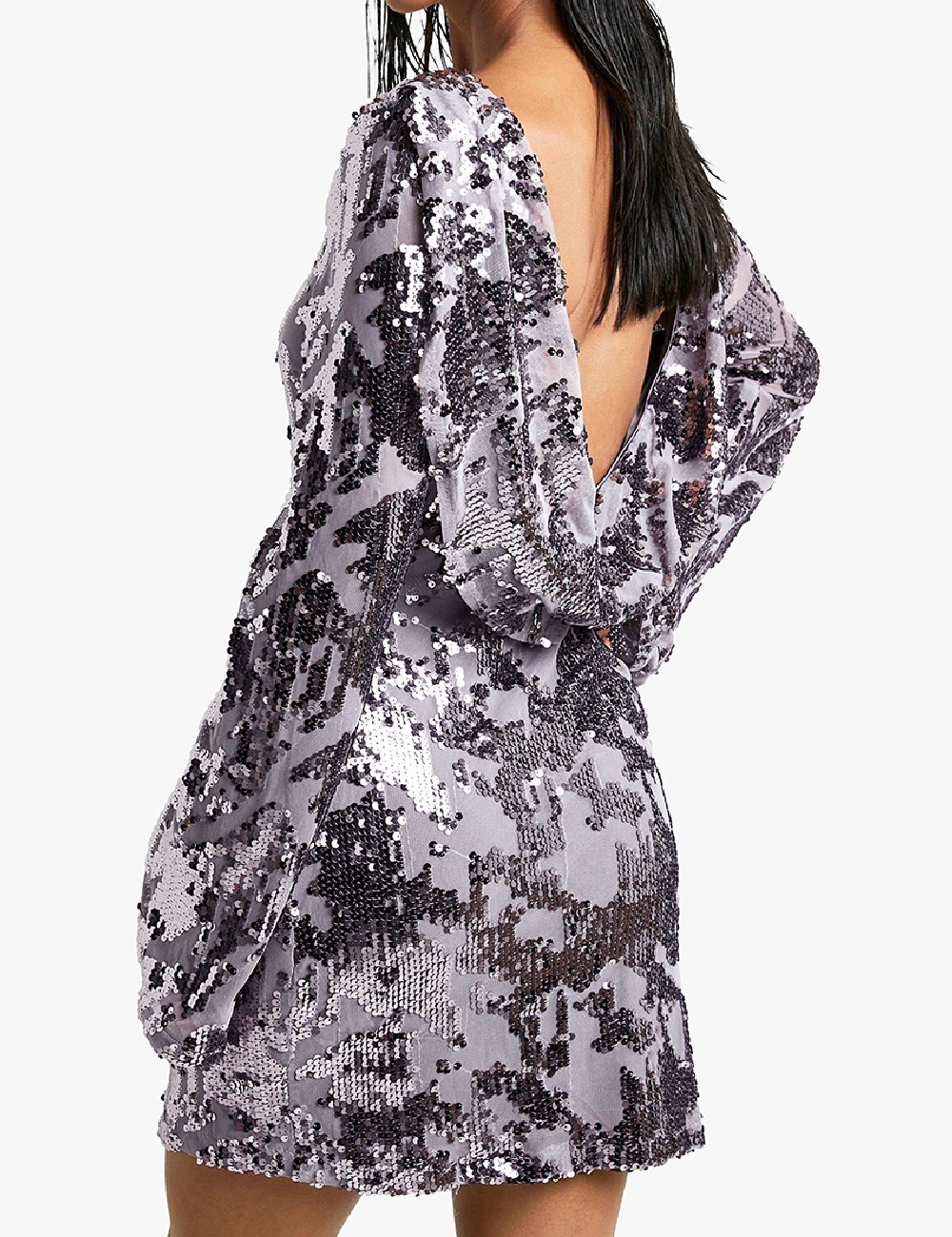 Rochie scurta Boohoo, mov - 1 | YEO