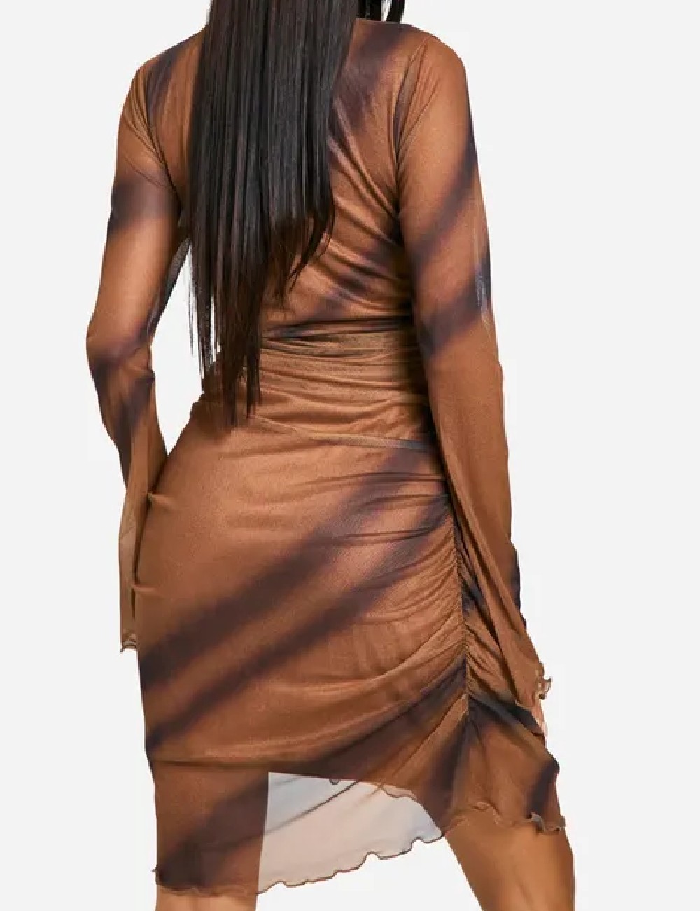Rochie scurta Boohoo, maro - 1 | YEO