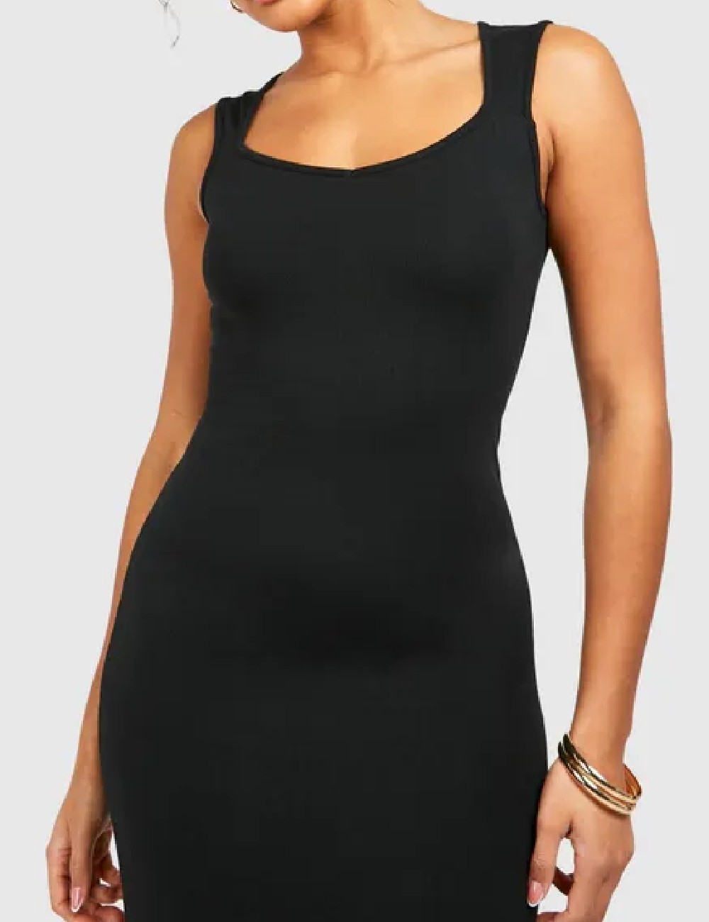Rochie lunga Boohoo, negru - 1 | YEO