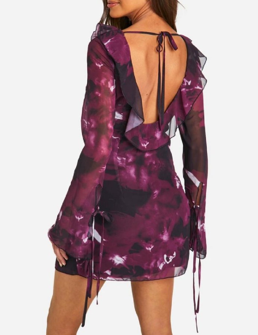 Rochie scurta Boohoo, mov - 1 | YEO