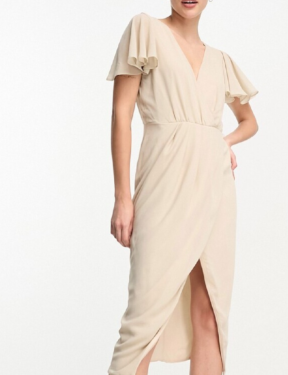 Rochie medie TFNC London, crem - 1 | YEO