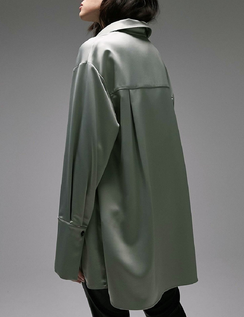Camasa Oversize Top Shop, verde - 1 | YEO