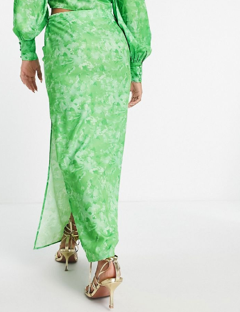 Fusta Pretty Lavish, verde - 1 | YEO