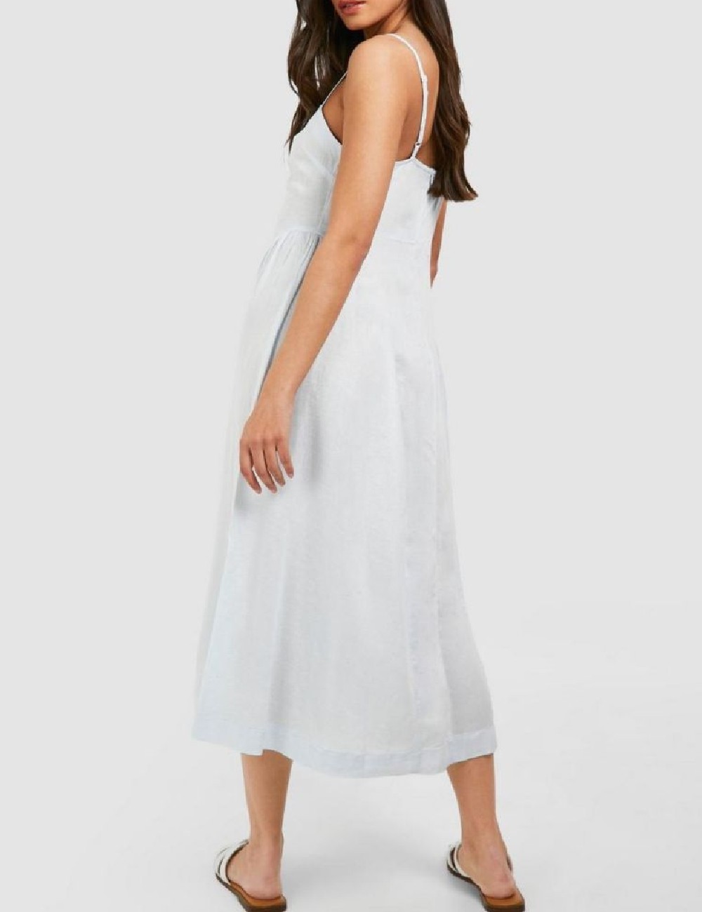 Rochie medie Boohoo, bleu - 1 | YEO