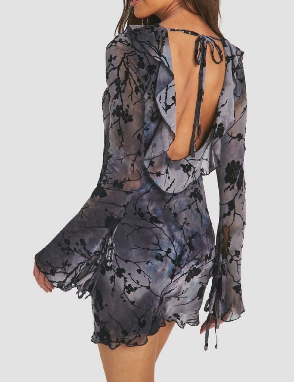 Rochie scurta Boohoo, gri - 1 | YEO
