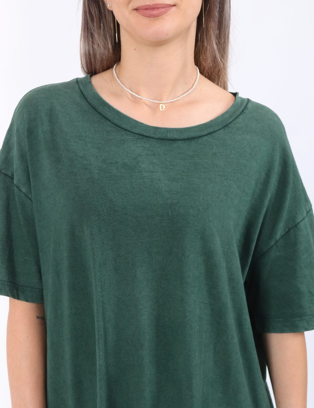 Tricou Oversize Aerie, verde - 1 | YEO