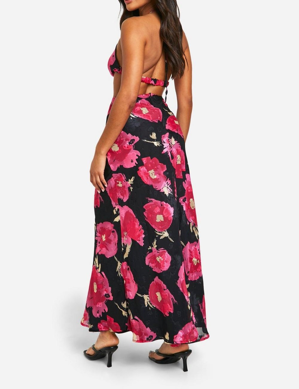 Rochie lunga Boohoo, floral print - 1 | YEO